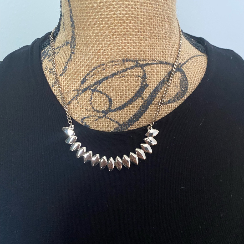 Loft Goldtone Marquis Statement Necklace 10$